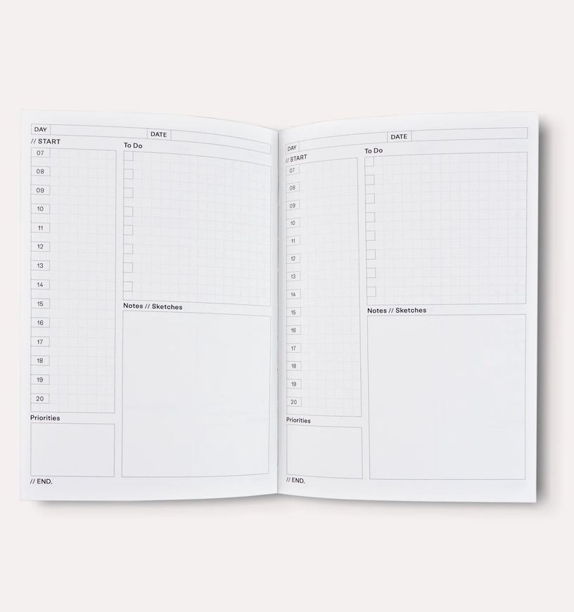 The Completist Ginger No.1 Lay Flat Undated Daily Planner