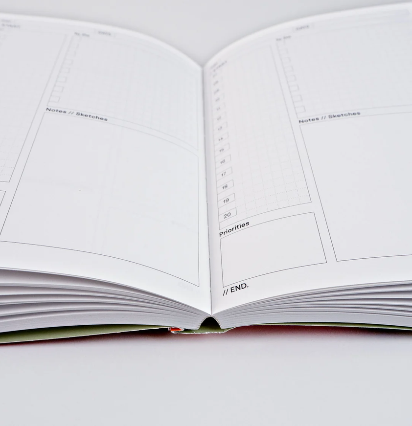 The Completist Ginger No.1 Lay Flat Undated Daily Planner
