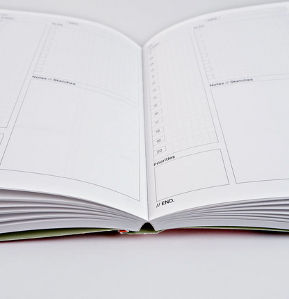 The Completist Ginger No.1 Lay Flat Undated Daily Planner