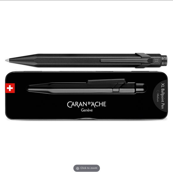 Caran D'Ache 849 XL Black Code Ballpoint Pen Slimpack