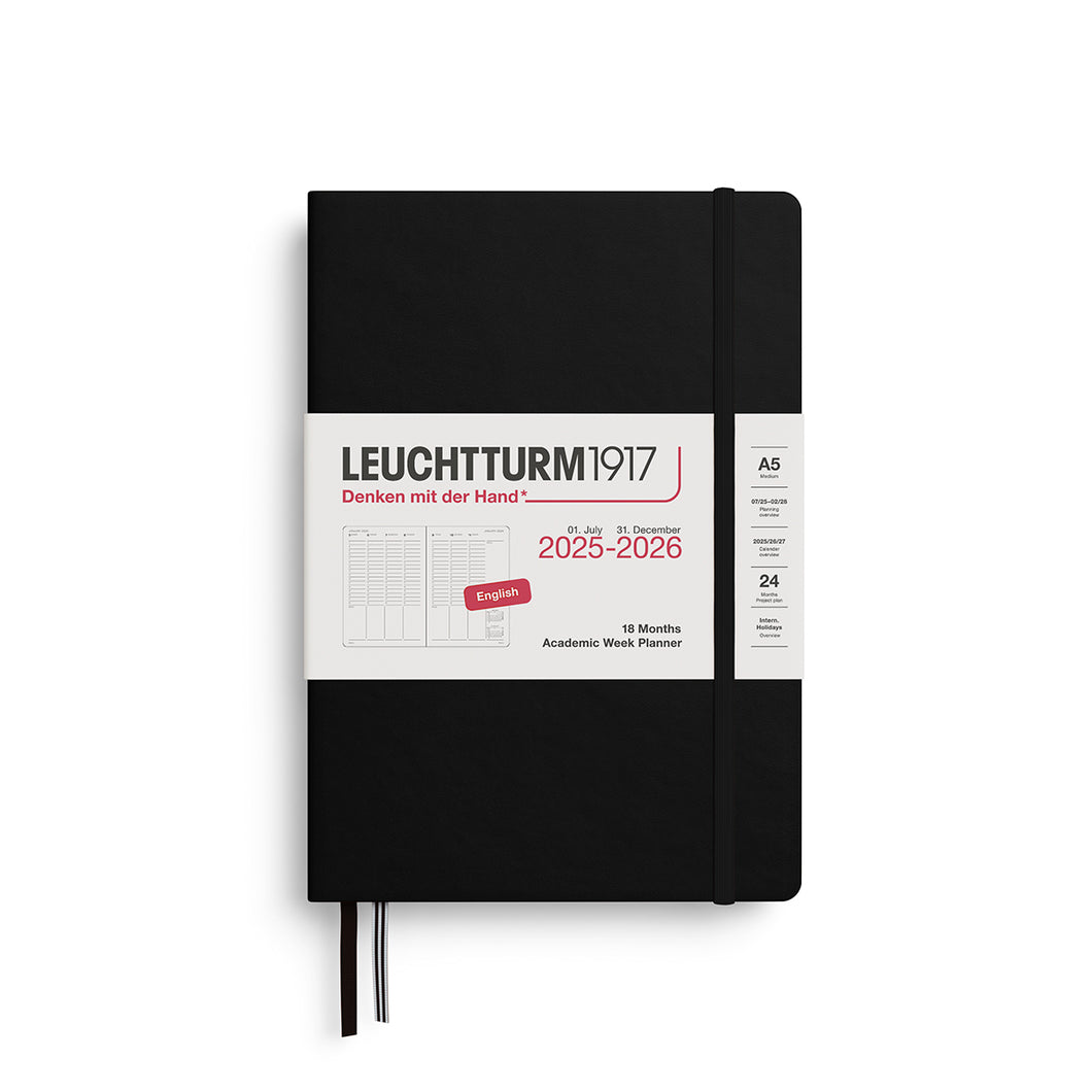 Leuchtturm 2025-2026 18M Week Planner A5 Hardcover