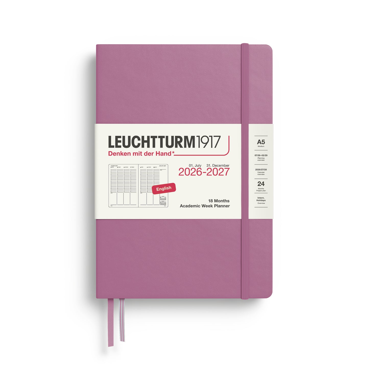 Leuchtturm 2026-2027 18M Week Planner A5 Hardcover