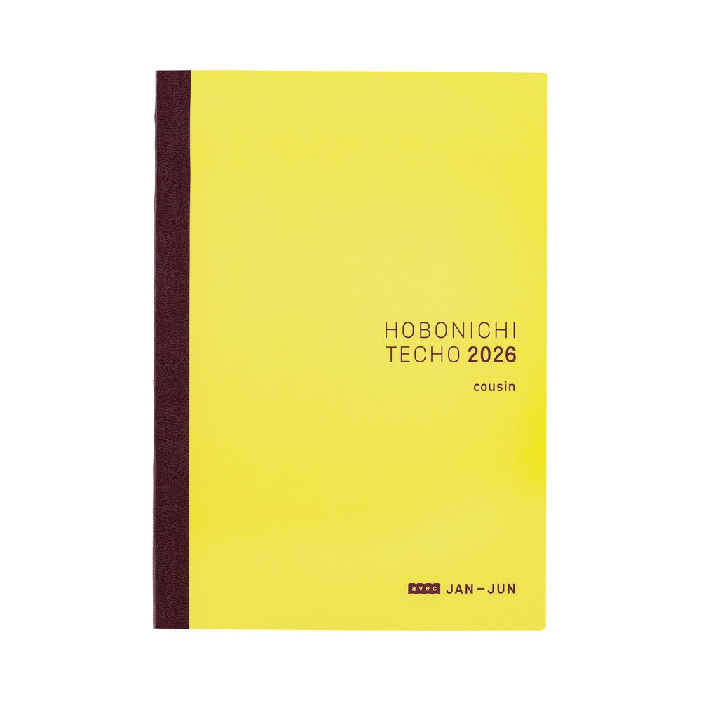 Hobonichi Techo 2026 Japanese Cousin Avec Books [A5 size/Daily 6-month x 2 book set/Jan start/Mon start]