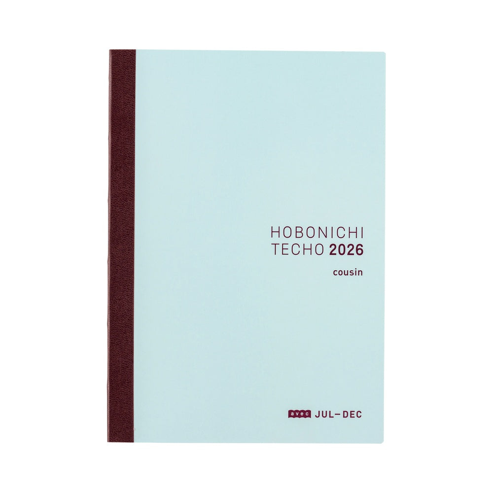 Hobonichi Techo 2026 Japanese Cousin Avec Books [A5 size/Daily 6-month x 2 book set/Jan start/Mon start]