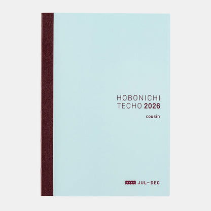 Hobonichi Techo 2026 Japanese Cousin Avec Book [A5 size/Daily single 6-month book/Jul start/Mon start]