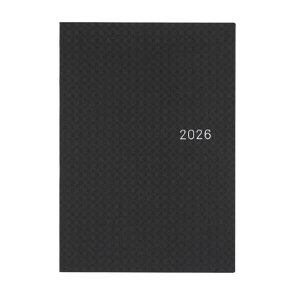 Hobonichi 2026 Planner HON A5 Cousin Paper Series: Black Gingham