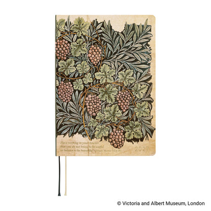 Hobonichi 2027 Planner HON A5 English V&A Series: Vine