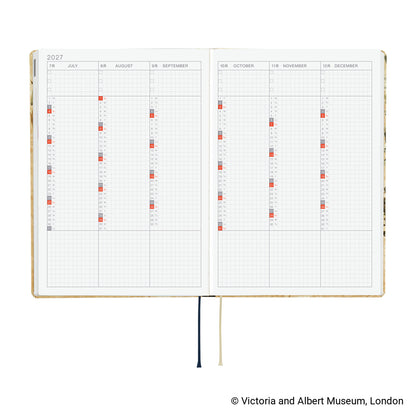 Hobonichi 2027 Planner HON A5 English V&A Series: Vine