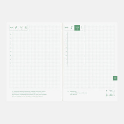 Hobonichi Techo 2027 English Cousin Book [A5 size/Daily/Jan start/Mon start]