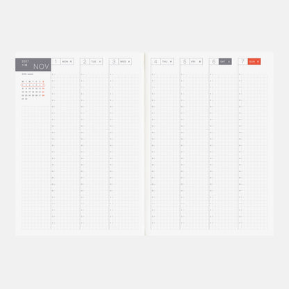 Hobonichi Techo 2027 English Cousin Book [A5 size/Daily/Jan start/Mon start]