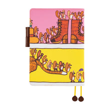 Load image into Gallery viewer, Hobonichi A5 Cover 100%ORANGE: Where’s the Squirrel Going
