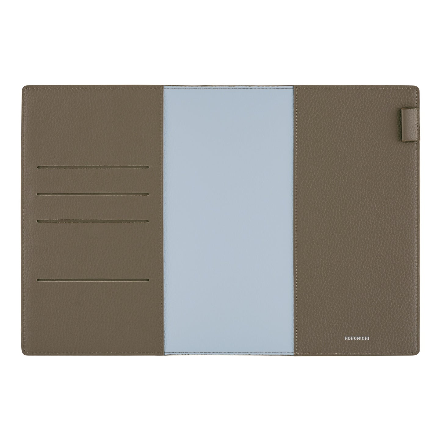 Hobonichi A5 Cover Leather: Taut (Gray & Light Blue)