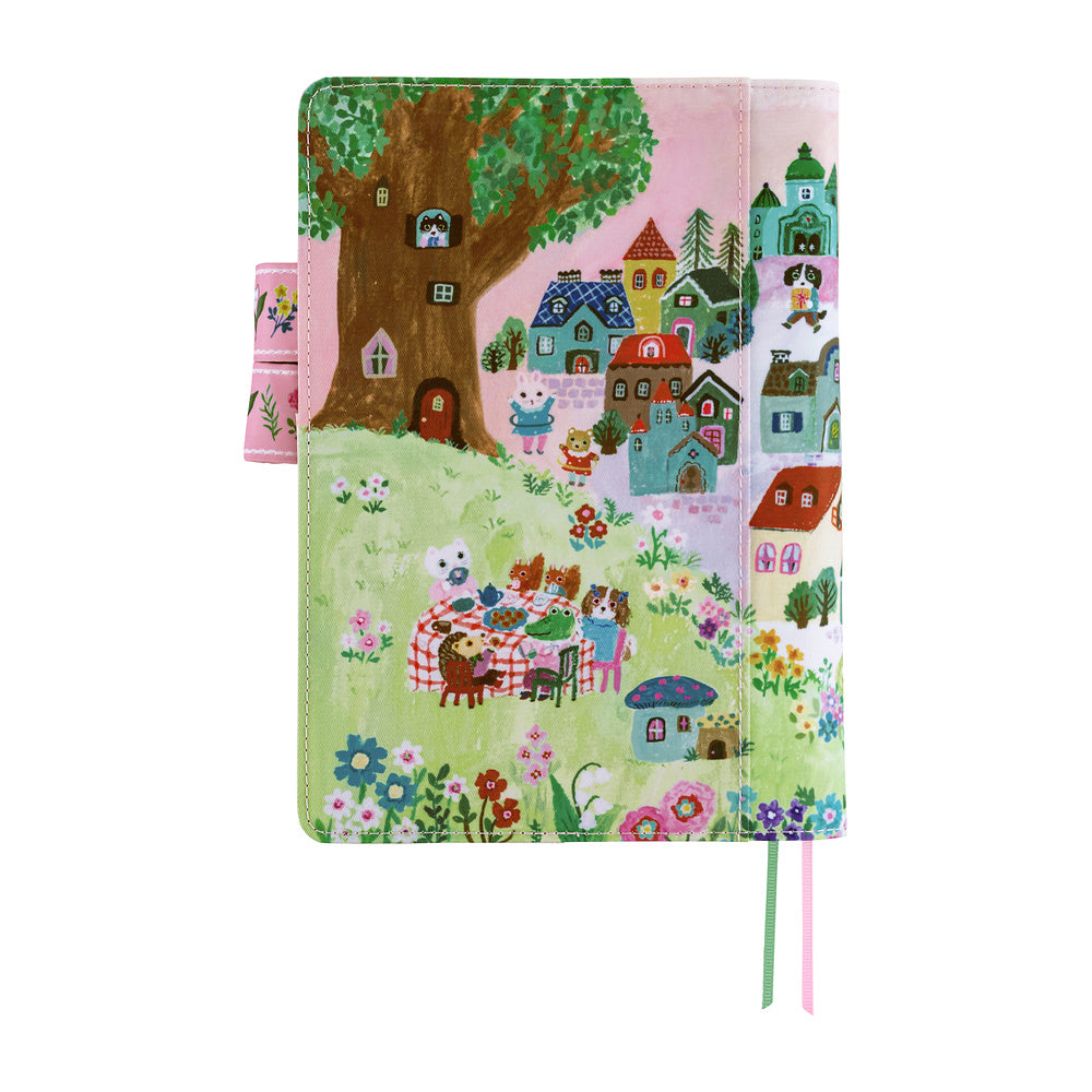 Hobonichi Cover A5 Yumi Kitagishi: White Cat Village