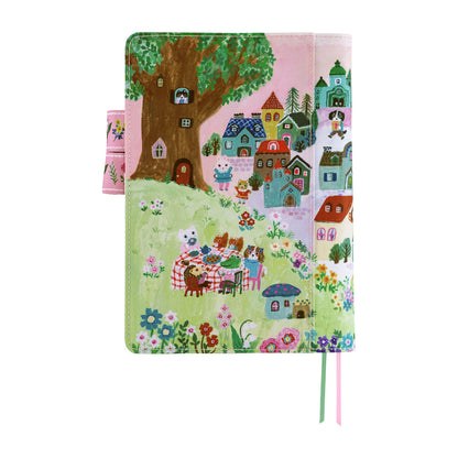Hobonichi Cover A5 Yumi Kitagishi: White Cat Village