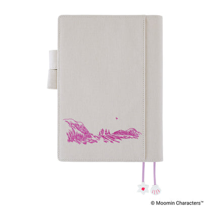 Hobonichi Cover A5 Moomin: My Yard (Pink Gray)