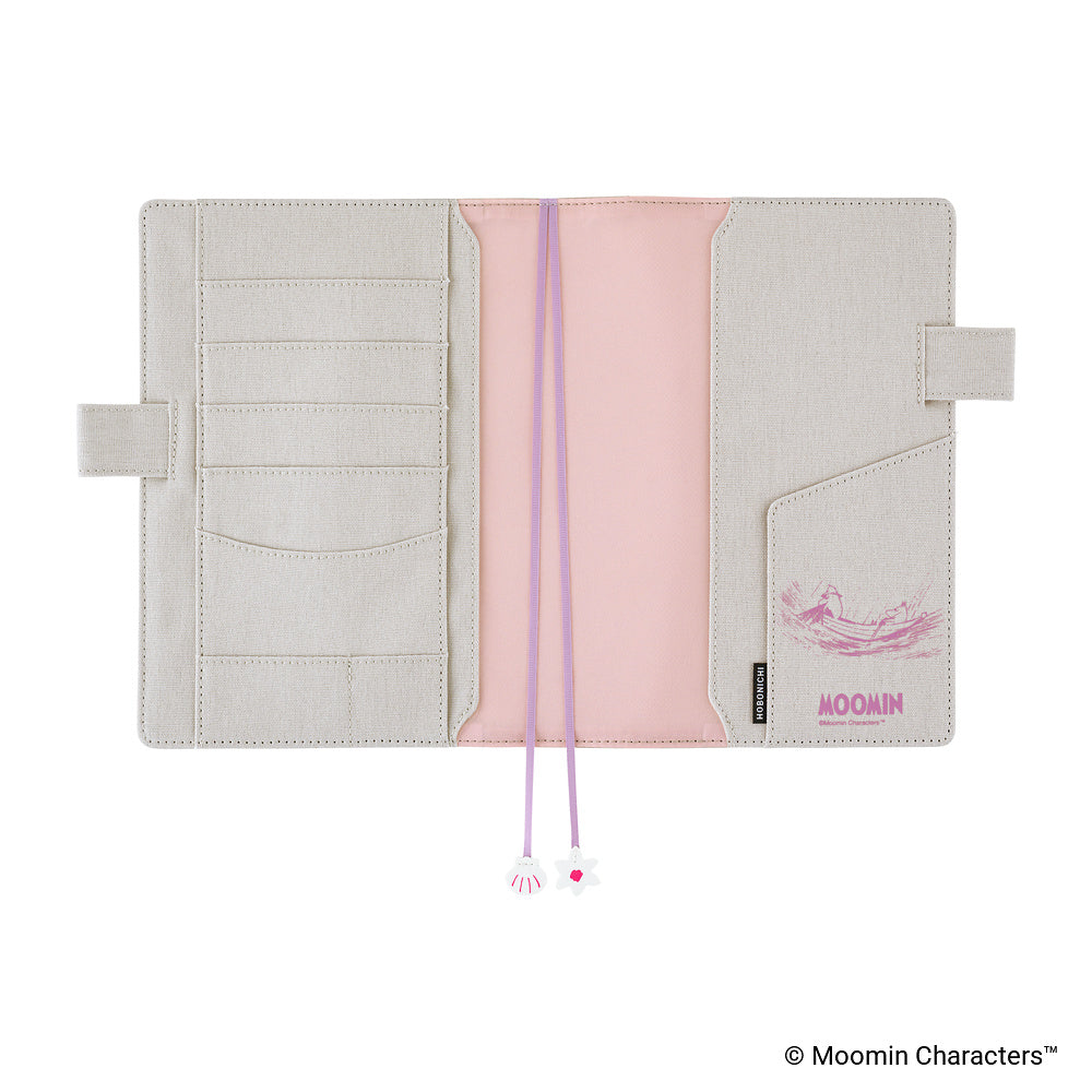 Hobonichi Cover A5 Moomin: My Yard (Pink Gray)
