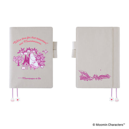 Hobonichi Cover A5 Moomin: My Yard (Pink Gray)
