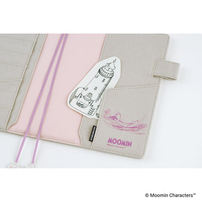 Hobonichi Cover A5 Moomin: My Yard (Pink Gray)