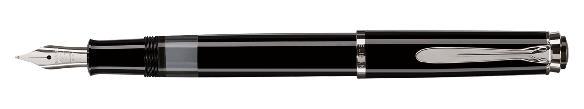 Pelikan Classic Fountain Pen M205 Black Polished Steel EF