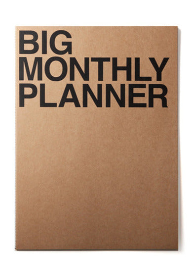 JStory Monthly Planner Big Kraft/Black