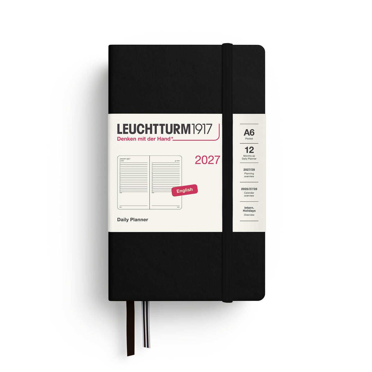 Leuchtturm 2027 Daily Planner Pocket A6