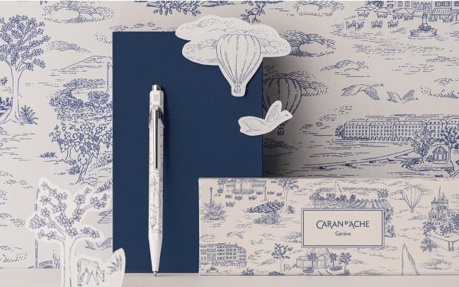 Caran D'Ache Ballpoint Pen Toile De Jouy Special Edition