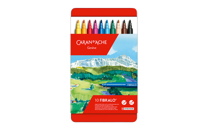 Caran D'Ache FIBRALO Water-Soluble Fibre pens, box of 10