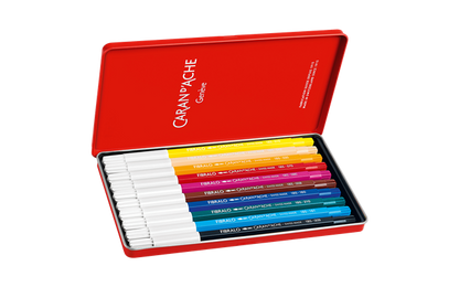 Caran D'Ache FIBRALO Water-Soluble Fibre pens, box of 10