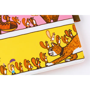 Hobonichi A5 Cover 100%ORANGE: Where’s the Squirrel Going