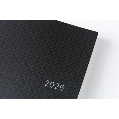 Hobonichi 2026 Planner HON A5 Cousin Paper Series: Black Gingham