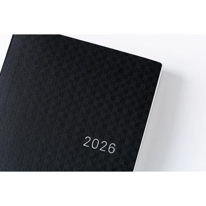 Hobonichi 2026 Planner HON A6 English Paper Series: Black Gingham