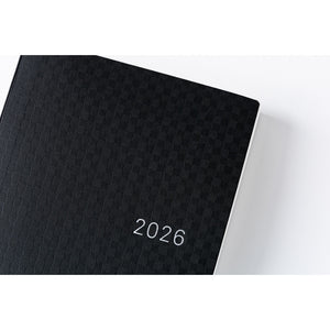 Hobonichi 2026 Planner HON A6 English Paper Series: Black Gingham