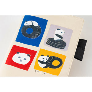 Hobonichi Planner Cover A5 Jin Kitamura: Love it Panda