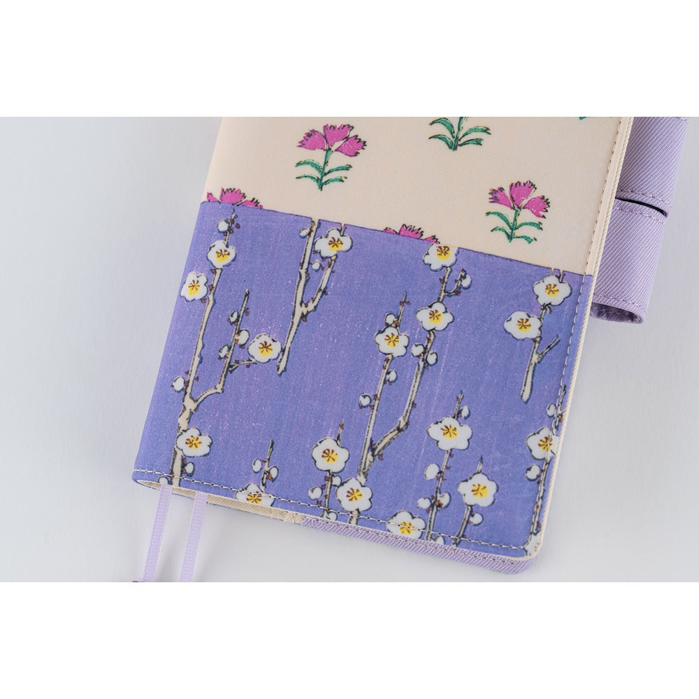 Hobonichi Cover Unsodo: Bijutsukai (Plum and Dianthus) A6