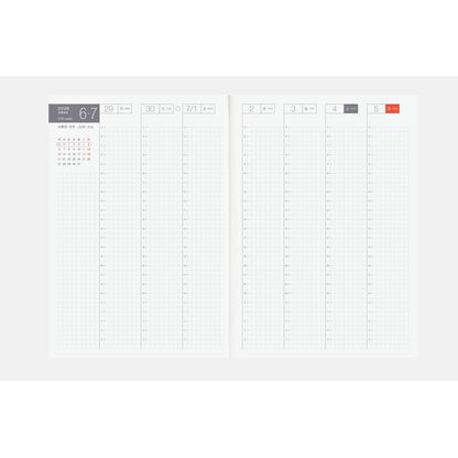 Hobonichi Techo 2026 Japanese Day-Free Book [A5 size/Monthly/Jan start/Mon start]