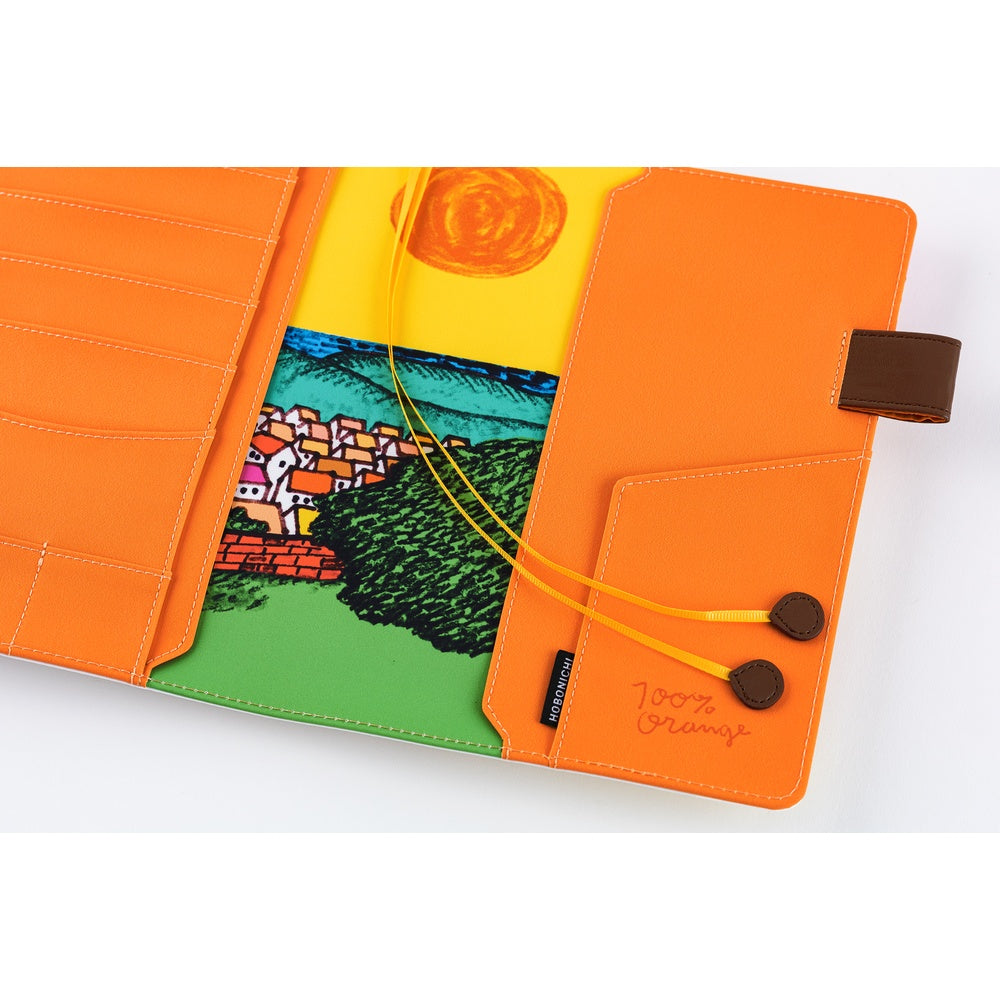 Hobonichi A5 Cover 100%ORANGE: Where’s the Squirrel Going