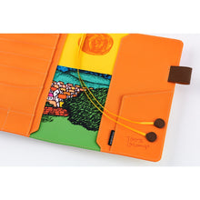 Load image into Gallery viewer, Hobonichi A5 Cover 100%ORANGE: Where’s the Squirrel Going
