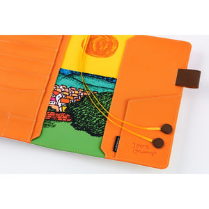 Hobonichi A5 Cover 100%ORANGE: Where’s the Squirrel Going