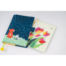Load image into Gallery viewer, Hobonichi Planner Cover A5 Keiko Shibata: Gentle Breeze in a Dandelion Field
