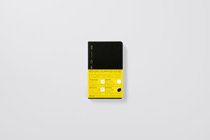 Stalogy 1/2 Year Notebook A6 Slim Black Grid