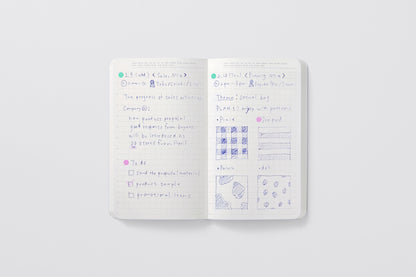 Stalogy 1/2 Year Notebook A6 Slim Black Grid
