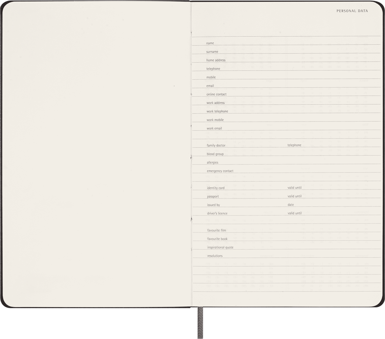 Moleskine Notebook Undated Planner