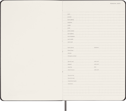 Moleskine Notebook Undated Planner