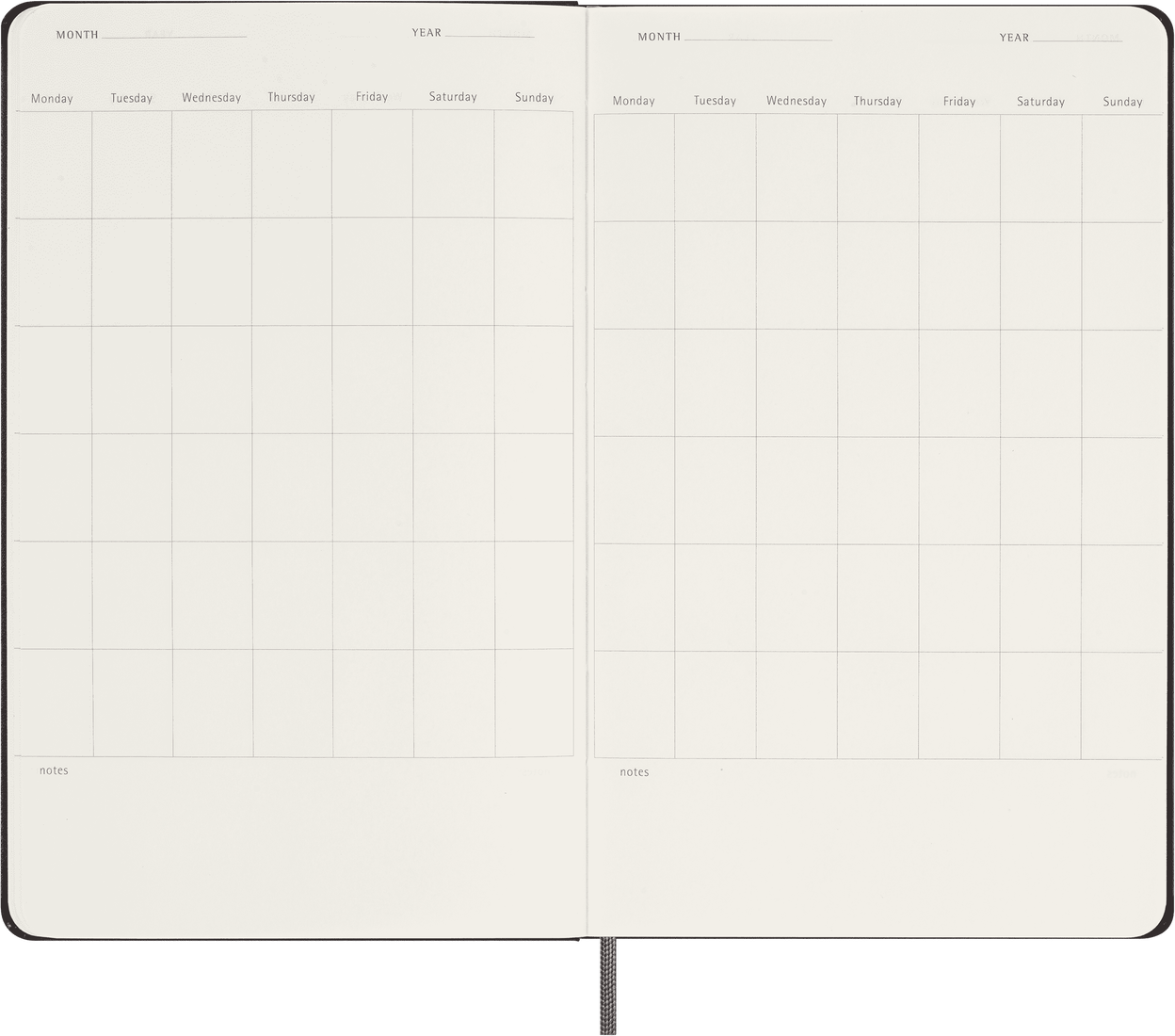 Moleskine Notebook Undated Planner