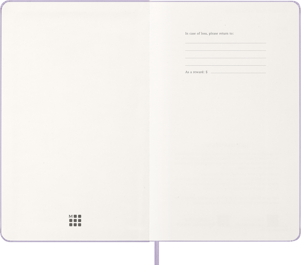 Moleskine 2026  Daily Notebook /Planner Lilac 13x21cm