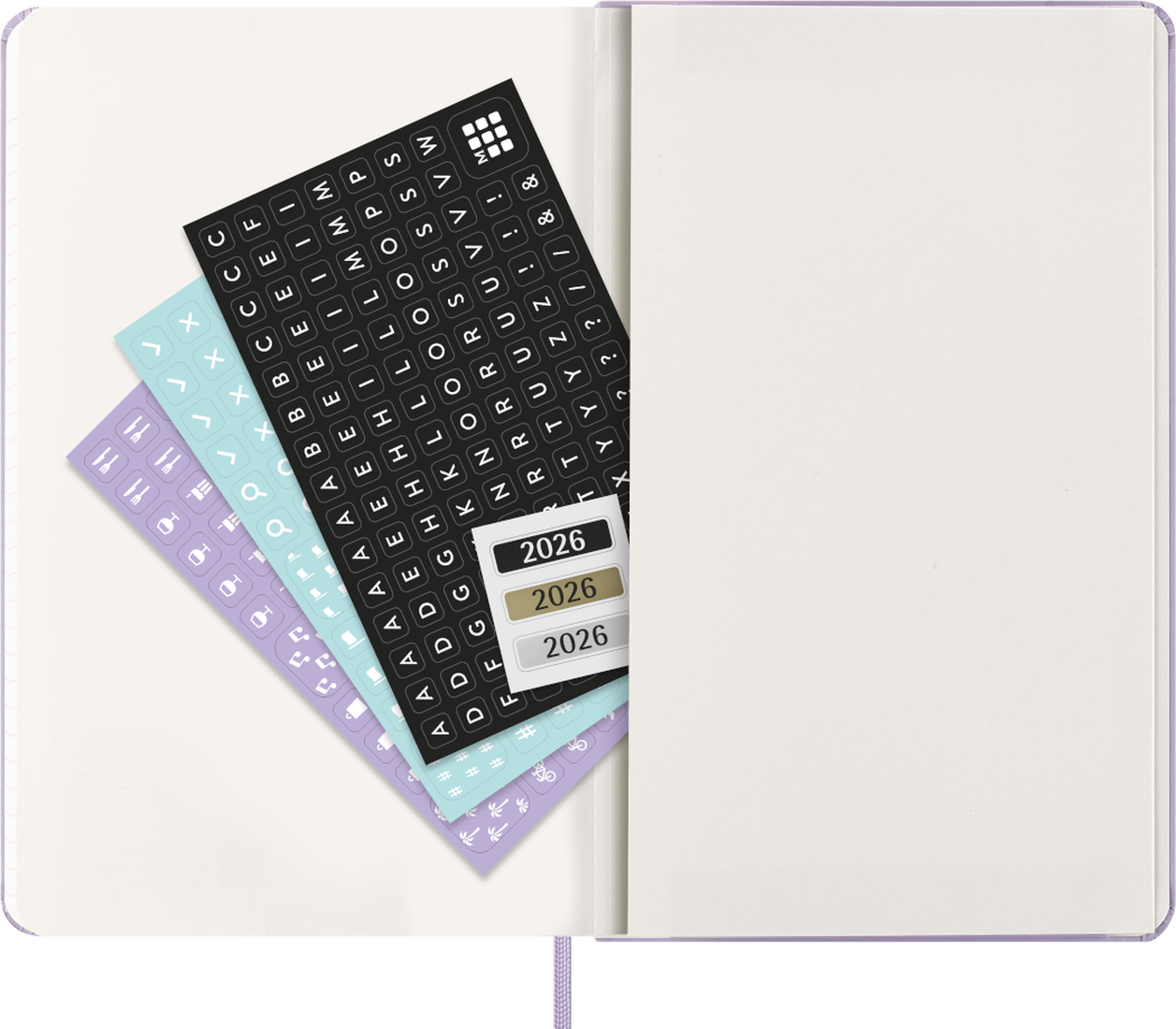 Moleskine 2026  Daily Notebook /Planner Lilac 13x21cm