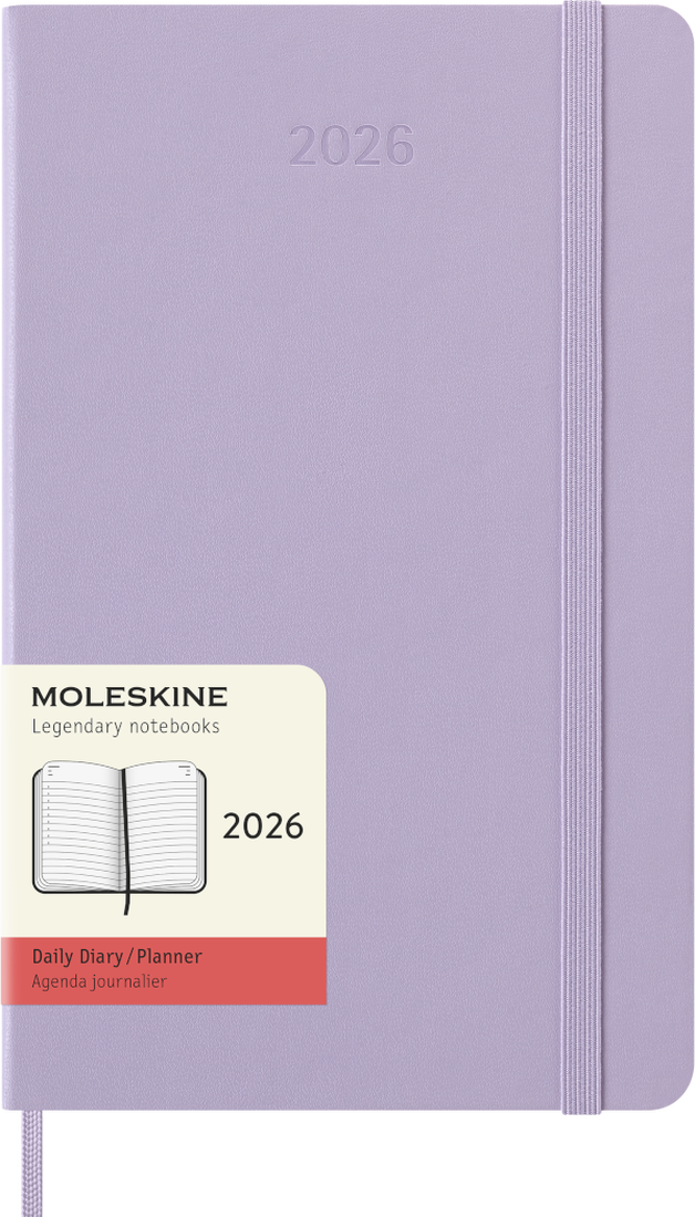 Moleskine 2026  Daily Notebook /Planner Lilac 13x21cm
