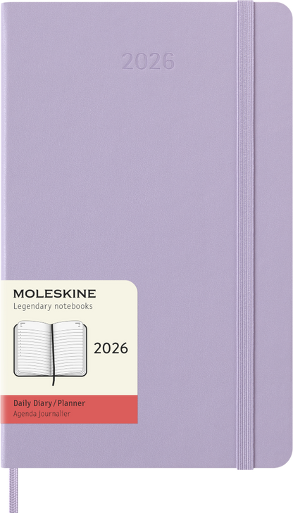 Moleskine 2026  Daily Notebook /Planner Lilac 13x21cm