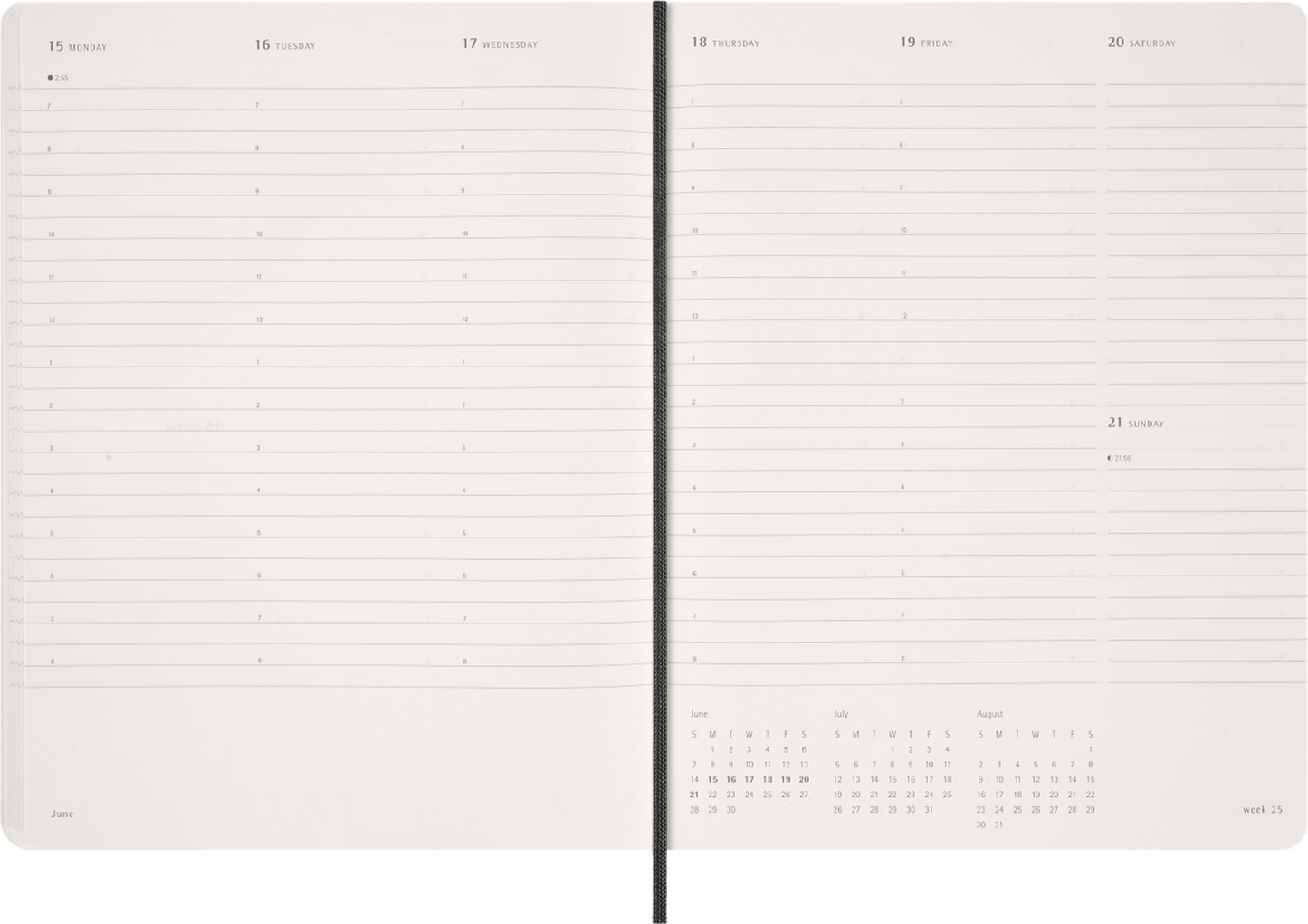 Moleskine 2026 15 Months Weekly Vertical Notebook/Planner Soft Cover Black B5