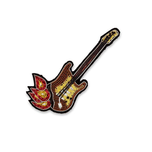 Macon&Lesquoy Hand-Embroidered Brooch